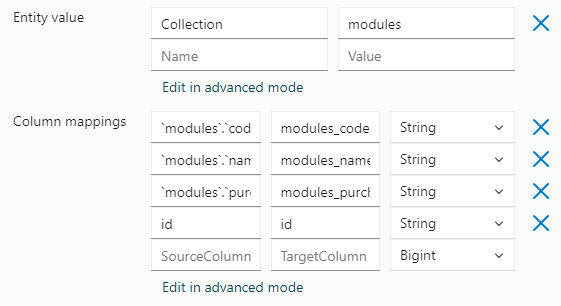 Example JSON Bronze Layer Entity with Collection