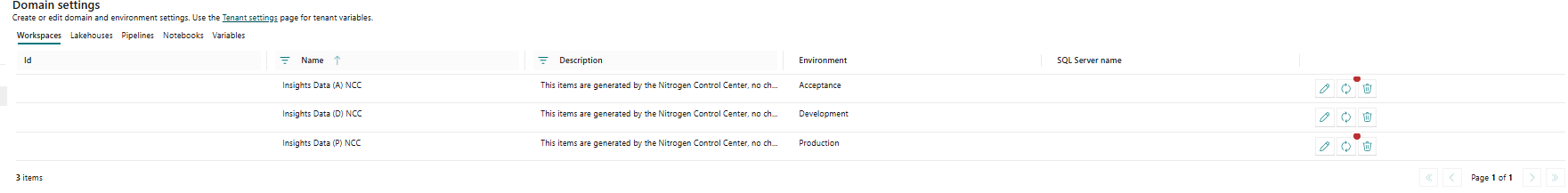 NCC portal Update workspace screenshot