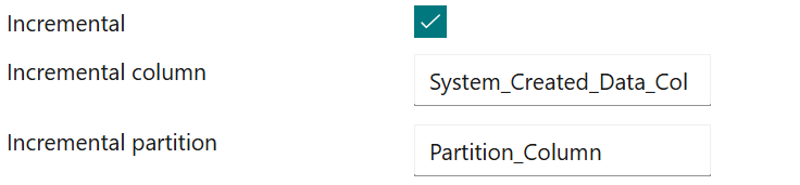 Screenshot incremental load