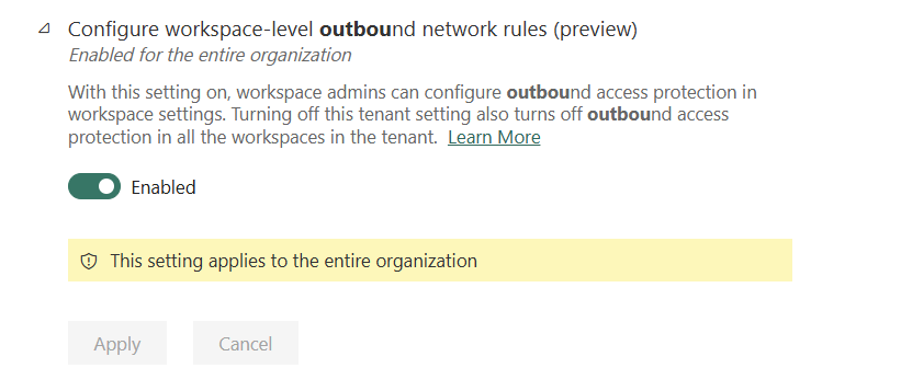 Workspace Outbound Protection