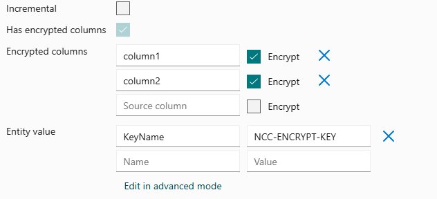 Encryption configuration example